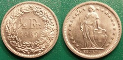 1/2 Franc 1969 frappe monnaie