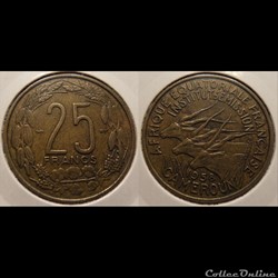 Afrique Equatoriale Française - Cameroun 25 francs 1958