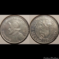Panama 1/2 Balboa 1962