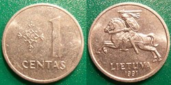 1 Centas 1991