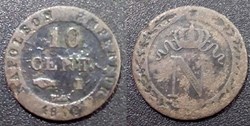 D-Napoléon I 10 Centimes Premier Empire faux Limoges 1808