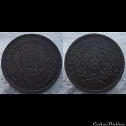 Paraguay 2 Centimos 1870