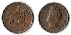 m- Jeton Louis Philippe - L'armée au duc d'Orléans prince royal