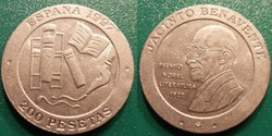 200 Pesetas 1997 Jacinto Benavente 75e anniversaire de son prix Nobel