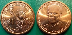 1 dollar Presidents: 1953-1961 Dwight D. Eisenhower