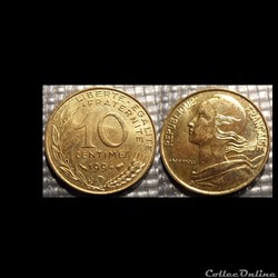 Di 10 centimes Marianne 1994 20mm 3g