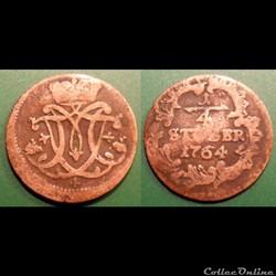 Allemagne Cologne 1/4 Stuber 1764