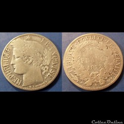 J-Troisième République 1 Franc Céres 1872 A