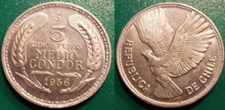 5 Pesos ou 1/2 Condor 1956