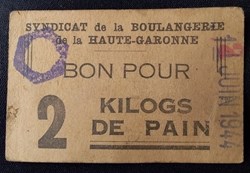 Syndicat de la Boulangerie de la Haute Garonne - Bon pour 2 kilogs de Pain