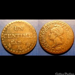 C-Directoire 1 Centime Dupré An 6A