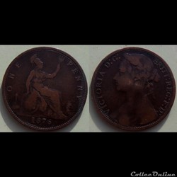 Grande Bretagne One Penny 1876