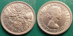 6 Pence 1963