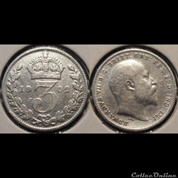 Grande Bretagne 3 Pence 1902