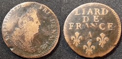 H7 Louis XIV Buste Agé Liard 1697 A Paris