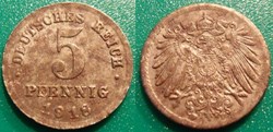 Allemagne 5 Pfennig 1918