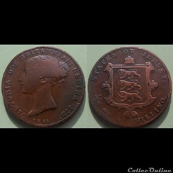 Jersey 1/26 Shilling 1841