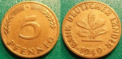 5 Pfennig 1949