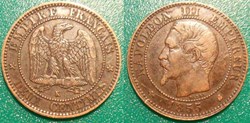 N-Napoleon III Empereur Deux centimes non lauré 1855 K Bordeaux