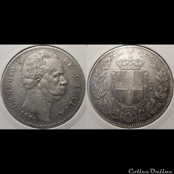 Italie 5 Lires 1879 R