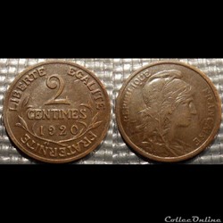 Ba 2 centimes Dupuis 1920