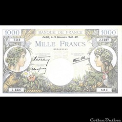 1000 Francs Commerce et Industrie