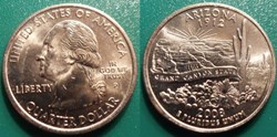 1/4 dollar 2008 P Arizona