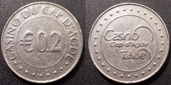 j- Jeton casino du Cap d'Agde €0.2