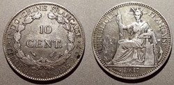Indochine 10 cent. 1937