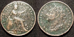 Grande Bretagne Farthing 1826 Geoges IIII