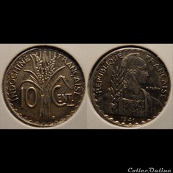 Indochine10 cent. 1941S San Francisco