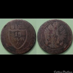 Italie Gorizia 15 Soldi 1802