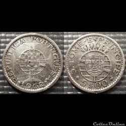 Saint Thomas & Prince Colonie Portugaise 5 escudos 1962