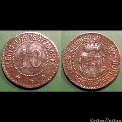 q- MN etr Germany Bavière 10 Pfennig 1917