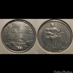 Polynésie Française Océanie Française 1 Franc 1949