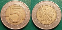 5 Zloty 1994