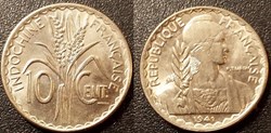 Indochine 10 cent. 1941 S San Francisco