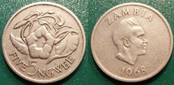 5 Ngwee 1968