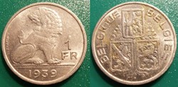 1 Franc 1939 Belgique-Belgie