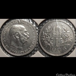Autriche 1 Khrone 1914