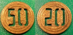 f- Jeton à consommer 50 C.