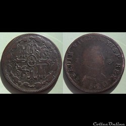 Espagne 8 maradevis 1820