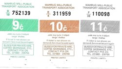 Malte 3 tickets de bus 1993