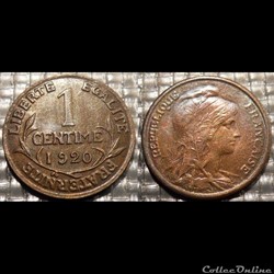 Aa 1 centime Dupuis 1920