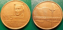 5 nuevos Pesos 1975 José Artiguas