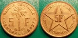 5 Francs 1952 (Congo Belge)