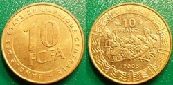 10 Francs 2006 FCFA