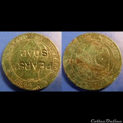 N-Napoleon III Empereur Dix centimes lauré 1864 K PEARS SOAP