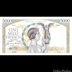 5000 Francs Victoire debout