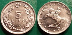 5 Lira 1983